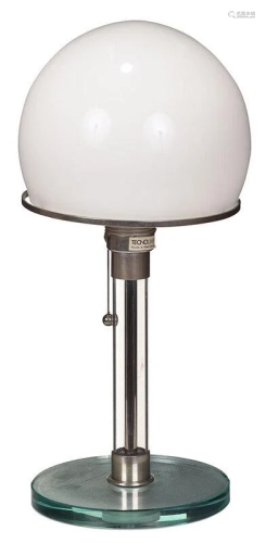 Wilhelm Wagenfeld Mid Century Glass Table Lamp