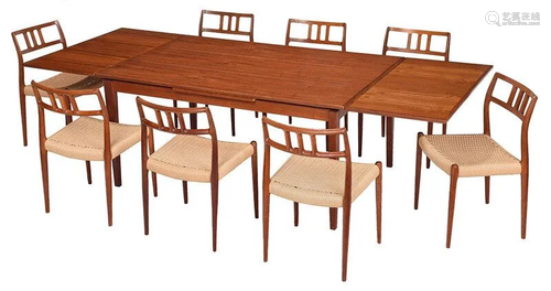 Danish Modern Dining Set by Nils Moller