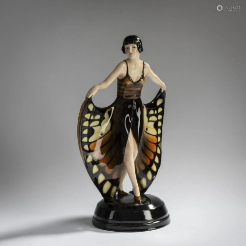 Josef Lorenzl, 'Standing dancer in a butterfly dress',