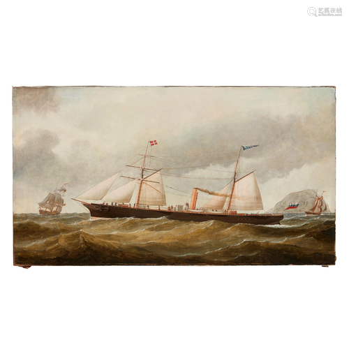 SAMUEL H FYFE (SCOTTISH FL.1846-1872) S.S. ALEXANDER II