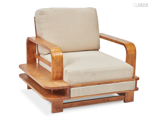 A lounge chair designed by Russel Wright for