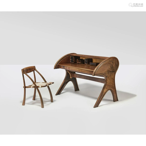 Arthur Espenet Carpenter (1920-2006) Desk and chair -