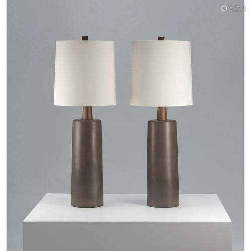 Jane & Gordon Martz (20th c.) Pair of floor lamps