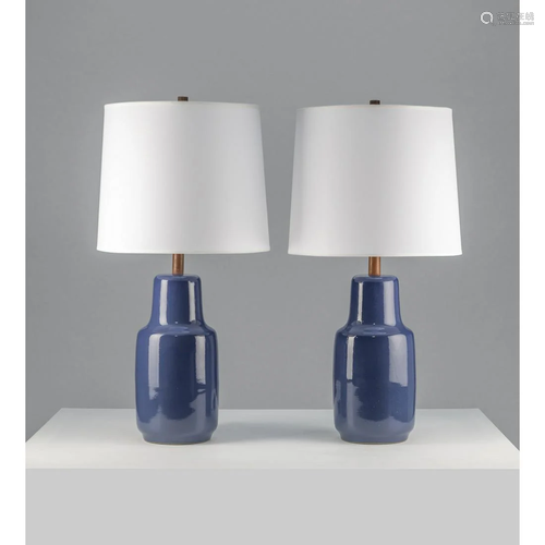 Jane & Gordon Martz (20th c.) Pair of table lamps