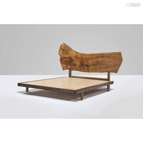 George Nakashima (1905-1990) 105 Bed - Unique piece