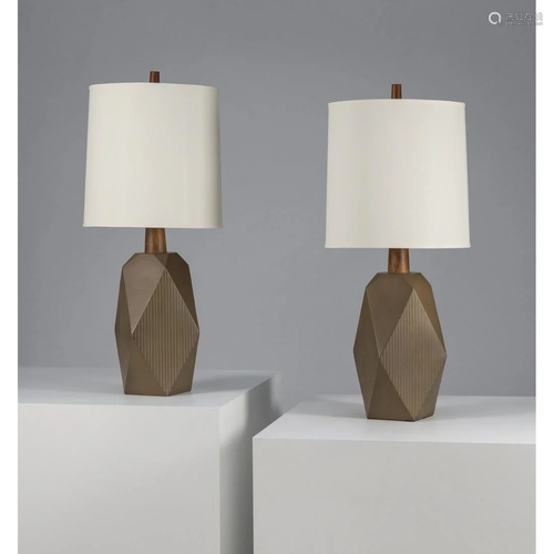 Jane & Gordon Martz (20th c.) Pair of table lamps