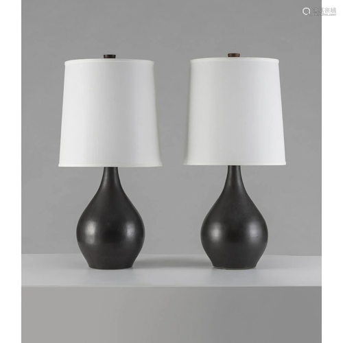 Jane & Gordon Martz (20th c.) Pair of table lamps