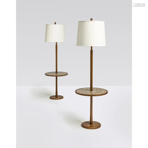 Jane & Gordon Martz (20th c.) Pair of floor lamps with