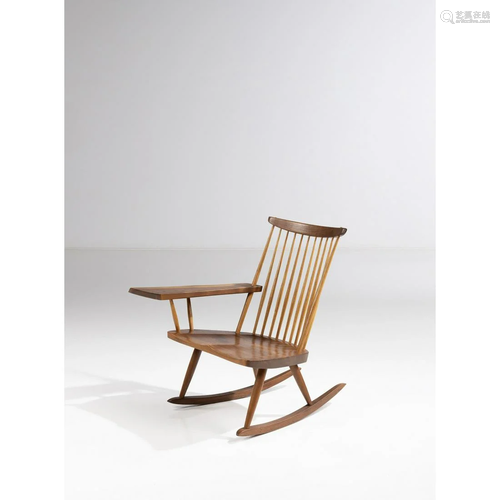 George Nakashima (1905-1990) Rocking chair - Unique