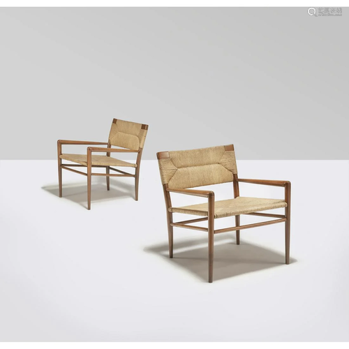 Mel Smilow (1922-2002) Pair of armchairs