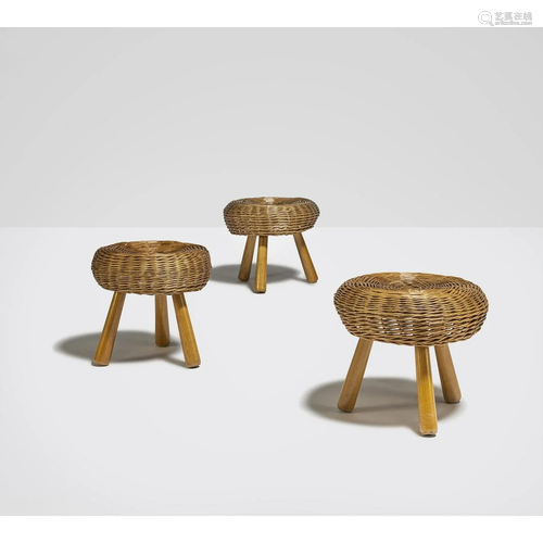 Tony Paul (1918-2010) Set of three stools