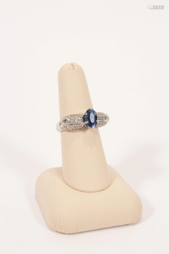 2.21CT BLUE CEYLON SAPPHIRE LADIES COCKTAIL RING, …