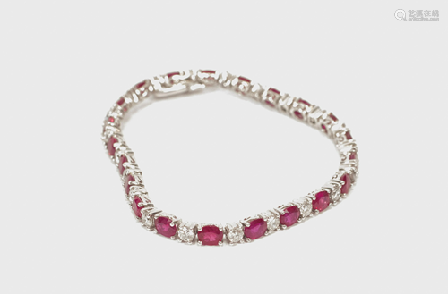 9.12CTTW BURMA RUBIES & 2.21CTTW DIAMONDS (G-H-VS),