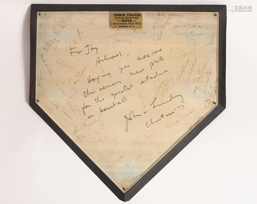 REPRODUCTION AUTOGRAPHED YANKEE STADIUM B…