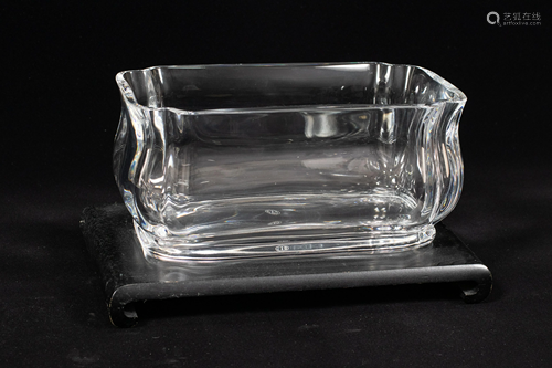 BACCARAT CRYSTAL ASMODEE RECTANGULAR BOWL 2 …