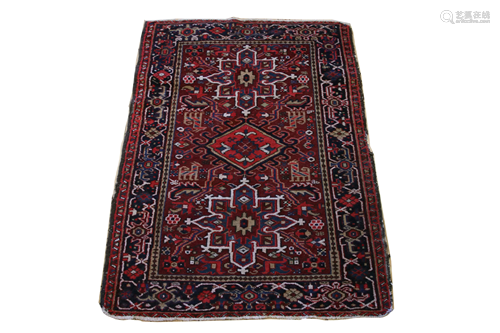 PERSIAN HERIZ WOOL CARPET, W 41