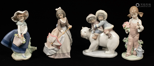 LLADRO FIGURES, CHILDREN 4 H 6-7