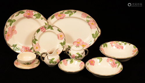 FRANCISCAN DESERT ROSE DINNERSET FOR 12 71 PCS