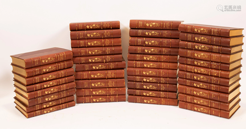 VICTOR HUGO, LEATHER BOUND WORKS, GEORGE BARRIE 1…