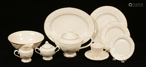 LENOX FRUITS OF LIFE DINNER SET FOR 16, 71 PCS