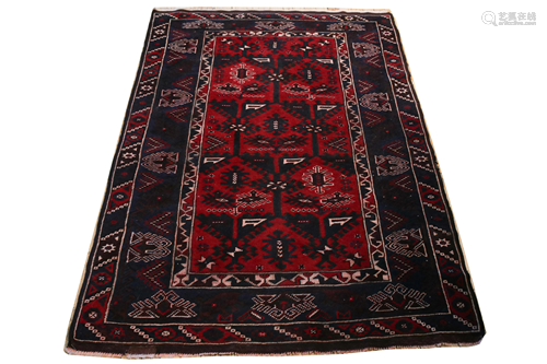 PERSIAN DERGAZINE WOOL CARPET, W 5' 11