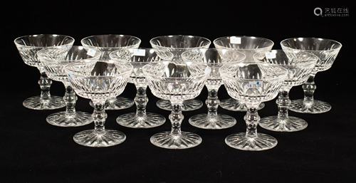 WATERFORD 'EILEEN' CRYSTAL CHAMPAGNE/SHERBETS, …