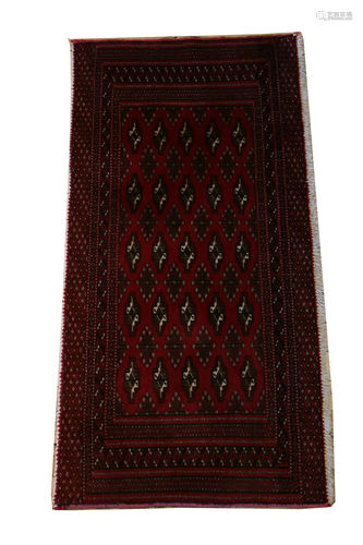 PAKISTANI BOKHARA WOOL RUG, W 20