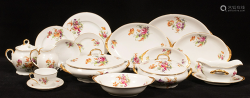 GERMAN PORCELAIN DINNER SET C. 1930 67 PCS. DRES…