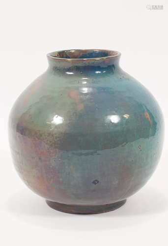 PEWABIC POTTERY VASE, C 1910 H 9