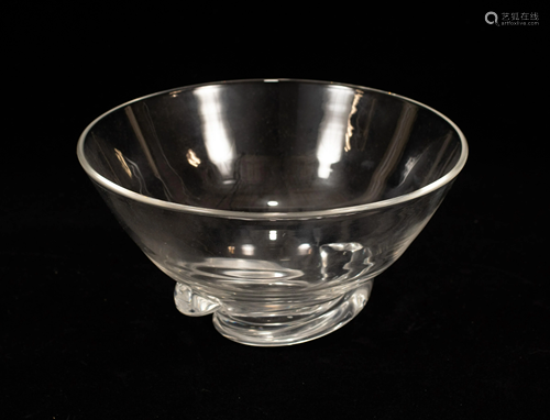 STEUBEN HAND BLOWN BOWL H 3.7