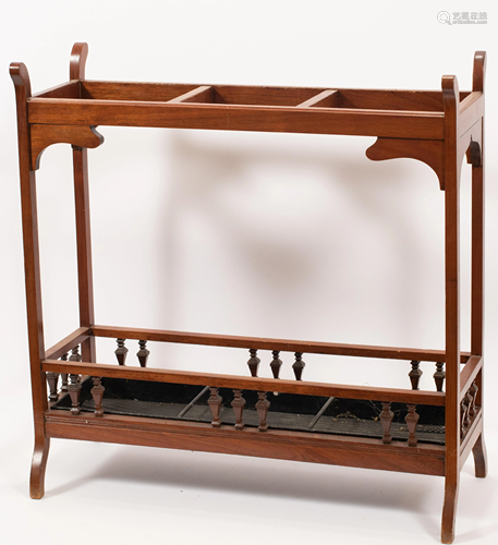 WOOD CANE RACK, H 27