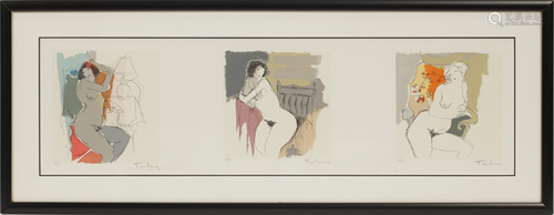 ITZCHAK TARKAY (ISRAELI, 1935-2012) COLOR LITHOGRAPH