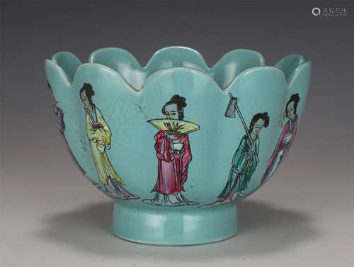 A CHINESE WUCAI PORCELAIN BOWL