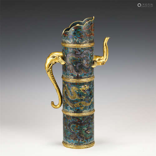 A CHINESE CLOISONNE EWER