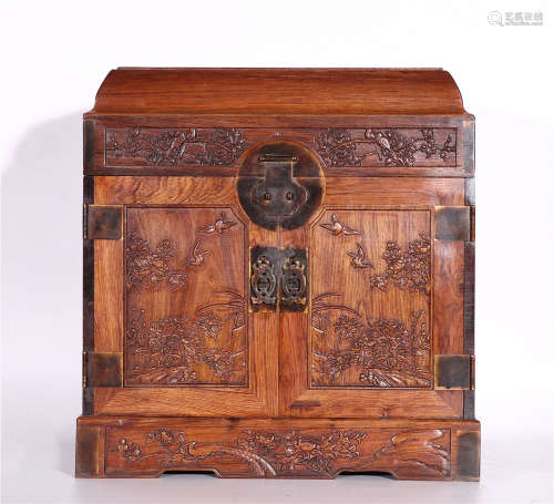 A CHINESE HARDWOOD CABINET