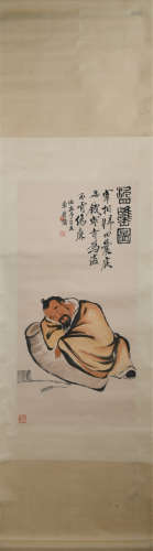 A CHINESE PAINTING OF FIGURE STORY