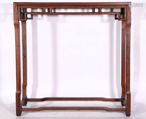 A CHINESE HARDWOOD TABLE