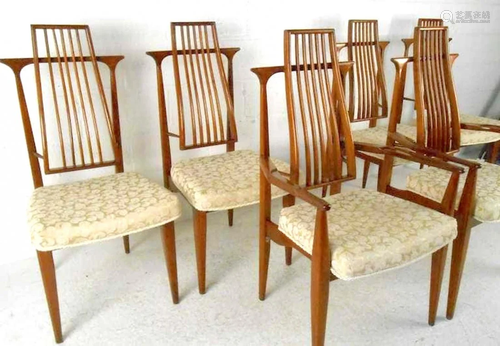 Mid-Century Set of Six Chairs