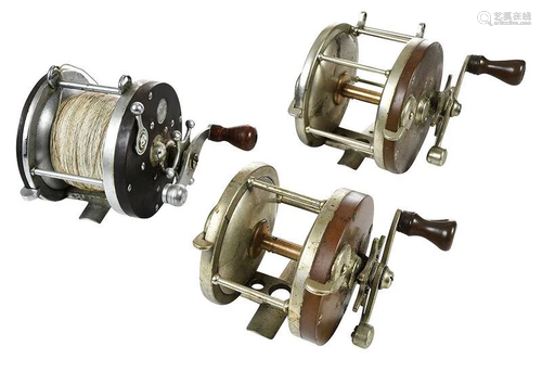 Three Vintage Fishing Reels