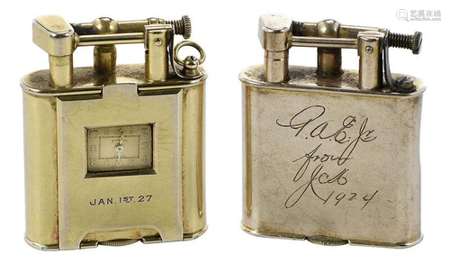 Two English Gold Lighters