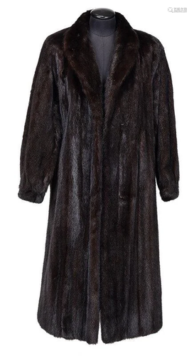 Full Length Mahogany Mink Coat