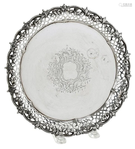 English Silver Tray