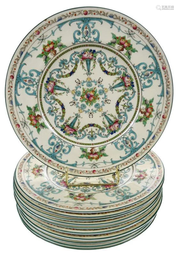 12 Royal Worcester Cabinet Plates