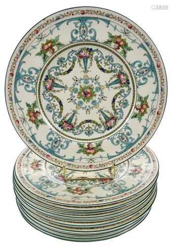 12 Royal Worcester Cabinet Plates