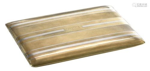 Tiffany & Co. Platinum, 14kt. Cigarette Case