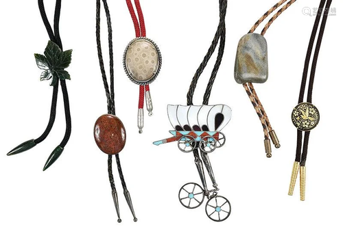 Six Bolo Ties