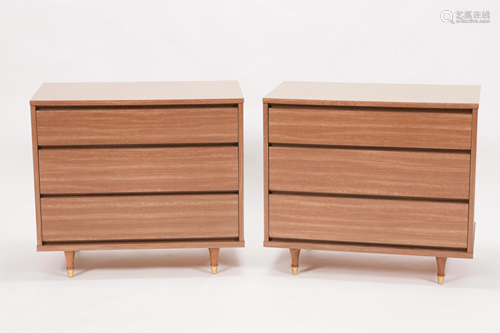 PAIR OF R-WAY FURNITURE MID-CENTURY MODERN THREE