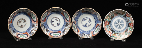 JAPANESE IMARI PORCELAIN BOWLS C. 1910-40 FO…