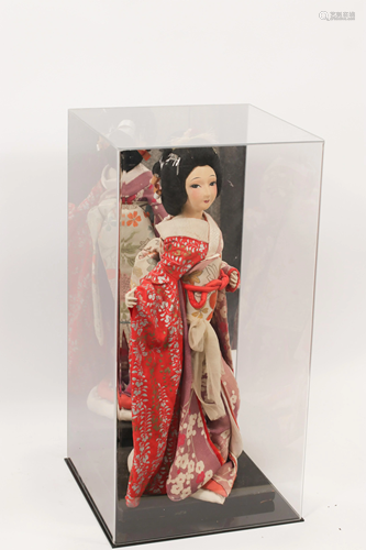 JAPANESE DOLL, GEISHA C.1940 H 22