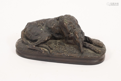 M. DEVA, BRONZE SCULPTURE, H 2.75